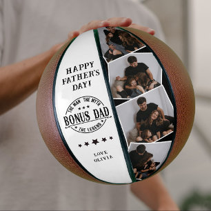 Moderne Bonus Vader Citaat & 4x Foto Basketbal
