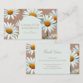 Moderne boog bloemig visitekaartje (Voorkant / Achterkant)