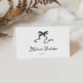 Moderne boog bruiloft gevouwen plaats kaart