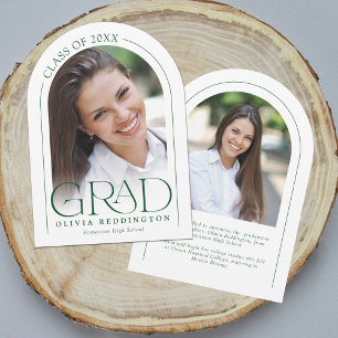 Moderne Boog Groen 2 Foto Grad Verklaring Kaart