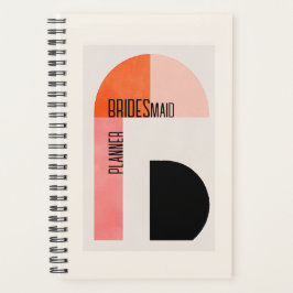 Moderne boog, met naamruimte, bruidsfeest bruiloft planner