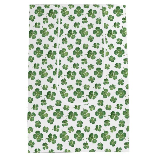 Moderne boog St. Patricks Day trouwfeest cadeautje Medium Cadeauzakje (Achterkant)