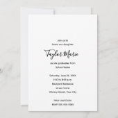 Moderne boogfoto afstudeerfeest kaart (Achterkant)