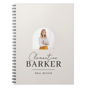 Moderne boogfoto Zakelijke branding Notitieboek