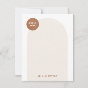 Moderne boogstationery