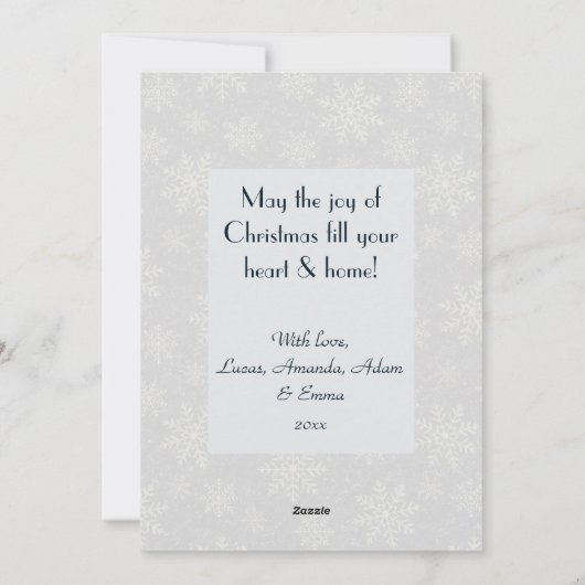 Moderne Boom, Omringd door Bosvrienden Feestdagenkaart (Achterkant)