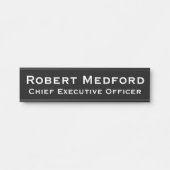 Moderne Bord voor zwarte en witte hanging van de n Deurbordje (Voorkant)