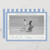 Moderne Border Elegance Foto Sla de datum op Save The Date (Voorkant / Achterkant)