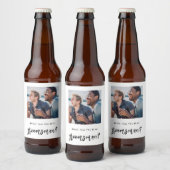 Moderne borst... ben jij mijn Groomsmanvoorstel? Bier Etiket (Flessen)