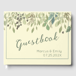 Moderne borst van kreeft en eucalyptus gastenboek