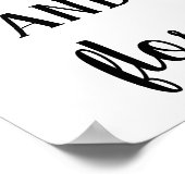 Moderne borstel- en dampafdruk poster (Hoek)