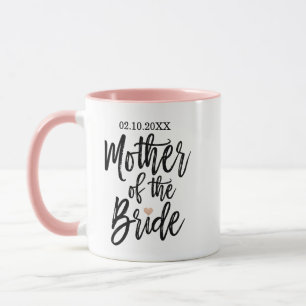 Moderne Borstel Schrift Roos Hart Moeder van de Br Mok
