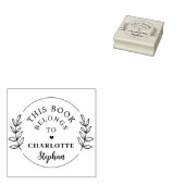 Moderne botanische aangepaste naam Dit boek is van Rubberstempel (Gestempeld)