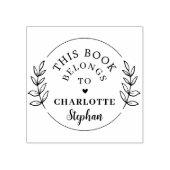 Moderne botanische aangepaste naam Dit boek is van Rubberstempel (Afrduk)