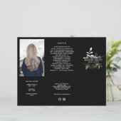 Moderne Botanische Bedrijfs drievoudige Brochure (Staand voorkant)