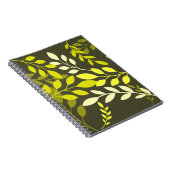 Moderne botanische bladeren notitieboek (Rechterzijde)