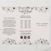 Moderne botanische Blush Black plus foto's rouchur (Voorkant)