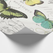 moderne botanische boterbestanden cadeaupapier (Hoek)