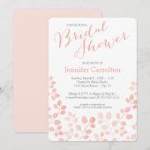 Moderne botanische bridal Shower Invitation Kaart (Voorkant / Achterkant)