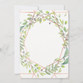 Moderne Botanische | Copper Look Vrijgezellenfeest Kaart (Achterkant)