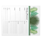 Moderne botanische dagelijkse planner notitieblok (Voorkant)