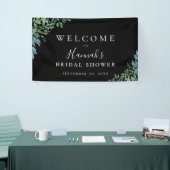 Moderne botanische Greenery Black Spandoek (Beurs)