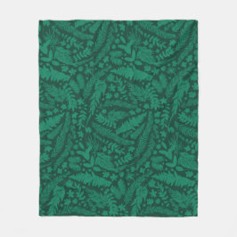 Moderne Botanische Impressies Inpakpapier Fleece Deken