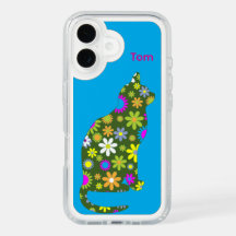 Moderne Botanische Kattenvlekken Phonehoesje