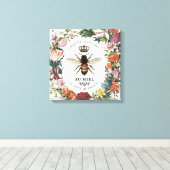 MODERNE  BOTANISCHE KONINGBEDRIJF CANVAS AFDRUK (Insitu (Houten vloer))