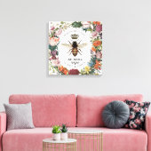 MODERNE  BOTANISCHE KONINGBEDRIJF CANVAS AFDRUK (Insitu (Woonkamer))