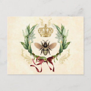 Moderne  botanische koningin briefkaart