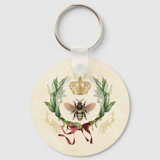 Moderne  botanische koningin sleutelhanger (Voorkant)