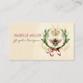 Moderne  botanische koningin visitekaartje (Voorkant)