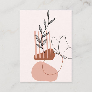 Moderne Botanische Kunstprint, Plaatskaartje