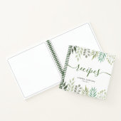 Moderne botanische lederophaaldiensten notitieboek (Binnen)