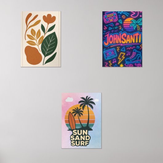 Moderne Botanische Pear Art Print Muurkunst Sets (Voorkant)