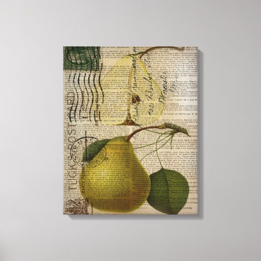 moderne botanische print fruitpeer (Voorkant)
