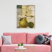 moderne botanische print fruitpeer (Insitu (Woonkamer))