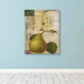 moderne botanische print fruitpeer (Insitu (Houten vloer))