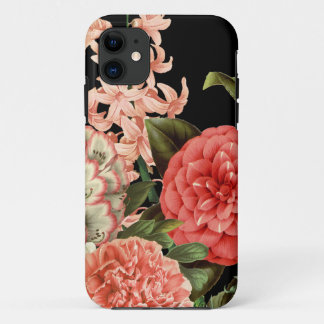 moderne botanische roze bloemen iPhone 11 hoesje