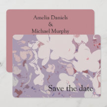 Moderne botanische Save The Date