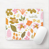  Moderne Botanische Spring Floral - Aangepast Muismat (Met muis)