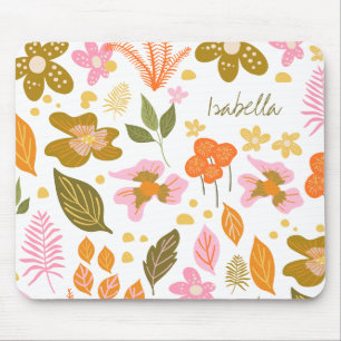  Moderne Botanische Spring Floral - Aangepast Muismat