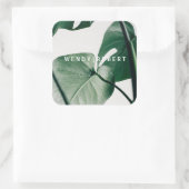 Moderne Botanische Uitnodiging Sticker (Tas)