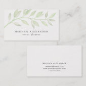 Moderne botanische Visitekaartje (Voorkant / Achterkant)