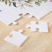 Moderne botanische vlinderpuzzel legpuzzel (Zijkant)