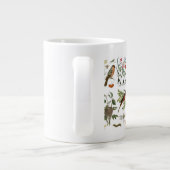 moderne  botanische vogels en bloemen in frankrijk jumbo beker (Achterkant)