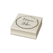 Moderne botanische wasnaam Ex Libris Self Rubberstempel (Stempel)