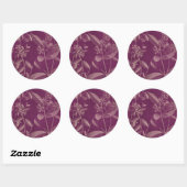 Moderne botany III Ronde Sticker (Vel)