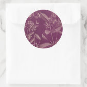 Moderne botany III Ronde Sticker (Tas)